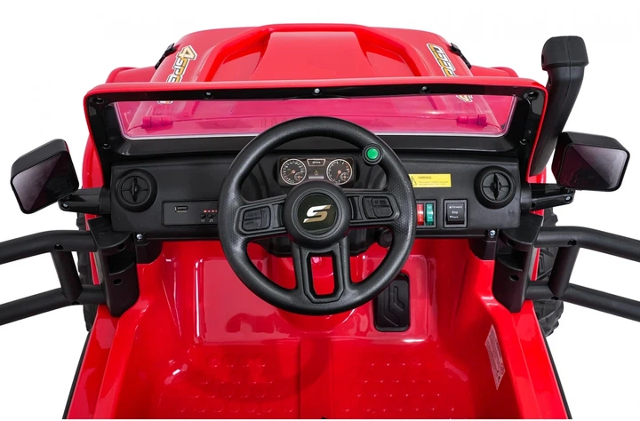 Електромобіль для дітей Jeep Monster червоний PA.XB-1118.CR (5903864969900) - зображення 6