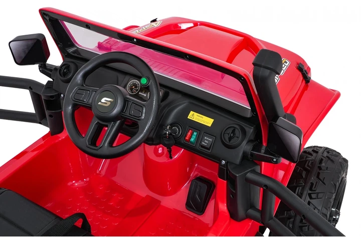 Електромобіль для дітей Jeep Monster червоний PA.XB-1118.CR (5903864969900) - зображення 7
