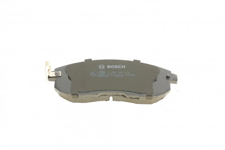 Комплект гальмівних колодок BOSCH 0 986 494 572 Nissan Teana, Juke, Maxima, Tiida, Altima 19374077, D10602Y991, D10601FC0A - изображение 4