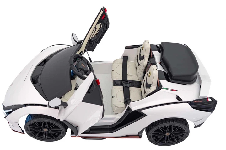 Електромобіль для дітей Lamborghini Sian білий PA.QLS-6988.BIA (5903864943054) - зображення 2