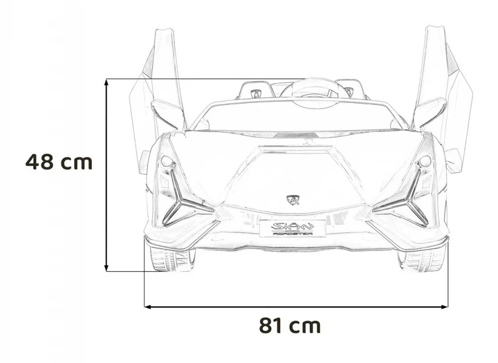 Електромобіль для дітей Lamborghini Sian білий PA.QLS-6988.BIA (5903864943054) - зображення 18