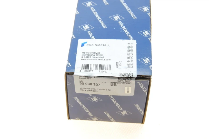 Розподільний вал Kolbenschmidt 50006307 Volkswagen Passat, Bora, Golf, Sharan; Audi A6, A4, TT, A3; Seat Leon, Ibiza, Cordoba; Skoda Octavia 058109021B - Фото 5 Розподільний вал Kolbenschmidt 50006307 Volkswagen Passat, Bora, Golf, Sharan; Audi A6, A4, TT, A3; Seat Leon, Ibiza, Cordoba; Skoda Octavia 058109021B - изображение 5