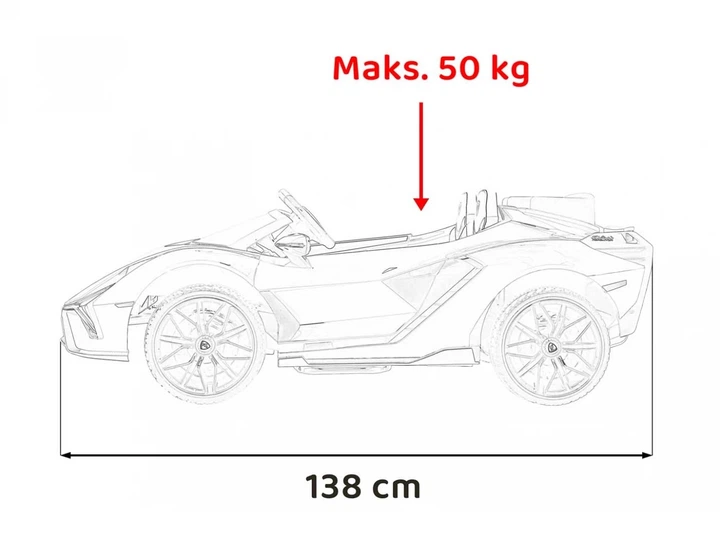 Електромобіль для дітей Lamborghini Sian синій PA.QLS-6988.NIE (5903864943078) - зображення 17