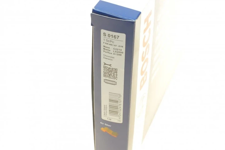 Повітряний фільтр BOSCH F026400167 96591485 - зображення 6