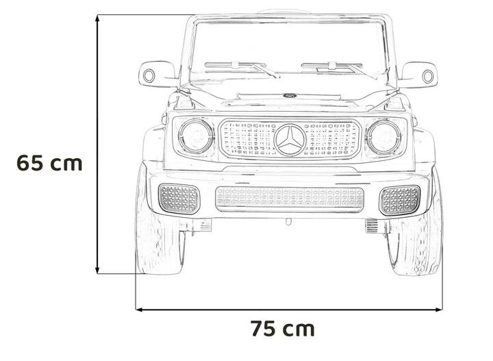 Електромобіль для дітей Mercedes Benz EQG чорний PA.JJ2088.CZ (5903864942477) - зображення 13
