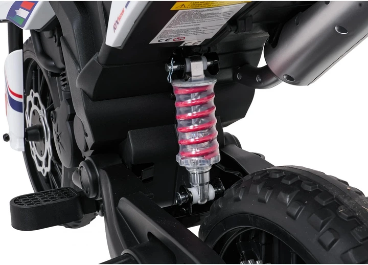 Електромотоцикл для дітей Aprilia RX білий PA.S317.BIA (5903864979893) - зображення 9