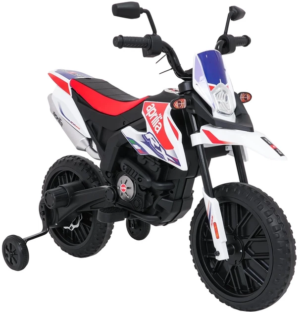 Електромотоцикл для дітей Aprilia RX білий PA.S317.BIA (5903864979893) - зображення 14
