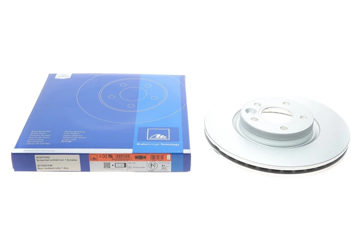 Тормозные диски ATE 24012501621 Ford Kuga, Focus, Transit, C-Max, Connect; Volvo S40, C30, V50, V40, C70 1223666, 1253964, 1253965 - зображення 2