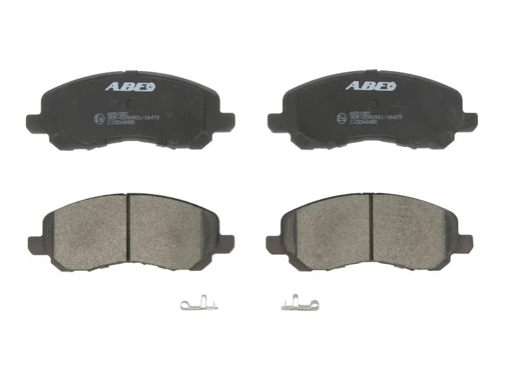 Комплект гальмівних колодок ABE C15044ABE Mitsubishi Lancer, Galant, ASX, Outlander, Grandis; Jeep Patriot, Compass; Dodge Stratus, Caliber, Avenger; Chrysler Sebring, Stratus; Citroen C4 MZ690568, 4605A261, 4605A486 - Фото 1 Комплект гальмівних колодок ABE C15044ABE Mitsubishi Lancer, Galant, ASX, Outlander, Grandis; Jeep Patriot, Compass; Dodge Stratus, Caliber, Avenger; Chrysler Sebring, Stratus; Citroen C4 MZ690568, 4605A261, 4605A486 - изображение 1