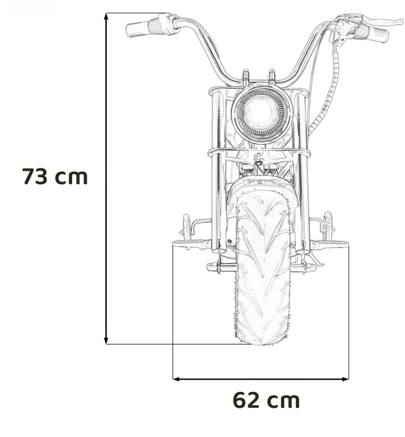 Motorek elektryczny dla dzieci Chopper Warrior Czarny PA.XB-1058.CZ (5903864944570) - Zdjęcie 14 Motorek elektryczny dla dzieci Chopper Warrior Czarny PA.XB-1058.CZ (5903864944570) - obraz 14