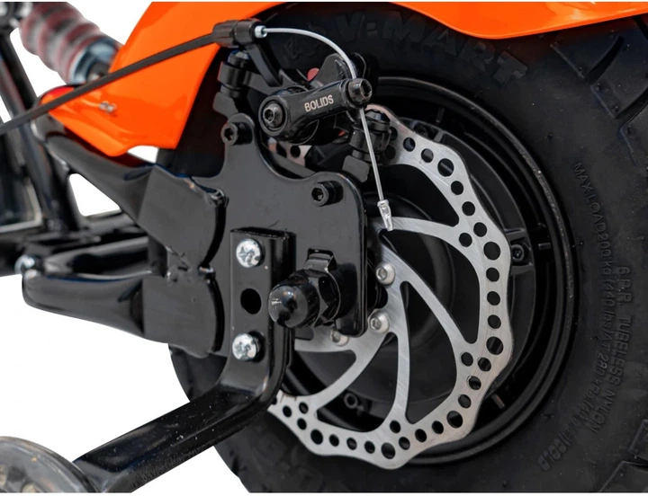 Електромотоцикл для дітей Chopper Warrior помаранчевий PA.XB-1058.POM (5903864944532) - зображення 5