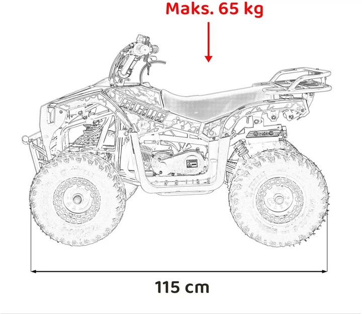Quad 49CC Sirius spalinowy Pomarańczowy PSP.ATV-13A.POM (5903864983920) - Zdjęcie 13 Quad 49CC Sirius spalinowy Pomarańczowy PSP.ATV-13A.POM (5903864983920) - obraz 13