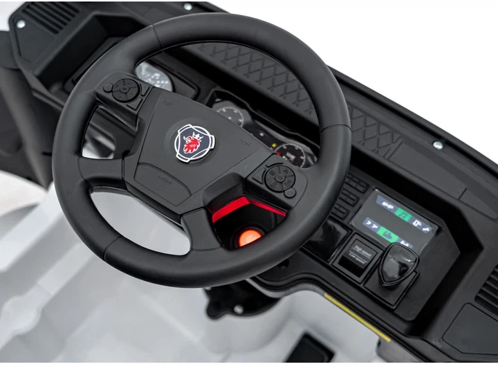 Ciężarówka lektryczny dla dzieci Scania R-Serie Biały PA.HL698.BIA (5903864944488) - Zdjęcie 18 Ciężarówka lektryczny dla dzieci Scania R-Serie Biały PA.HL698.BIA (5903864944488) - obraz 18