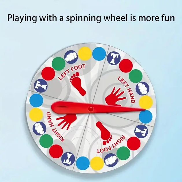 Напольная игра Твистер Dance Pad Toy Party Game яркий коврик 160х112 см - Фото 8 Напольная игра Твистер Dance Pad Toy Party Game яркий коврик 160х112 см - изображение 8
