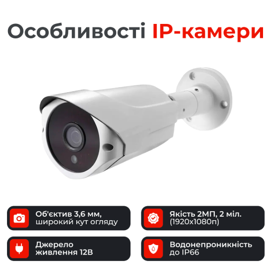 Комплект відеоспостереження AHD на 4 камери з реєстратором - изображение 2