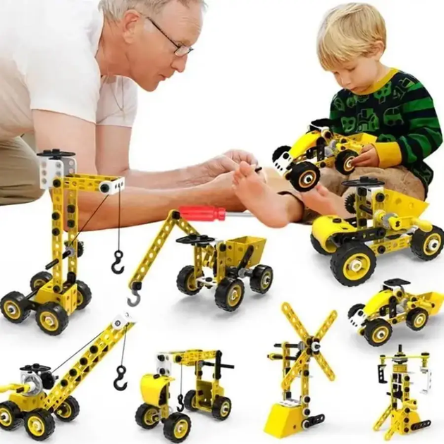 Детский конструктор инженерная машинка YK667 112 pcs - изображение 7