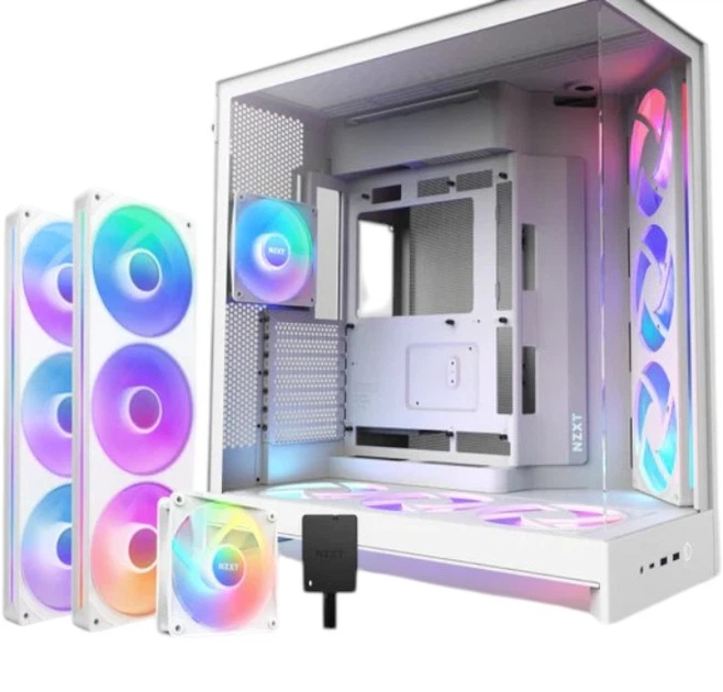 Корпус NZXT H9 Flow RGB+ Білий (CM-H92FW-P1) - зображення 5