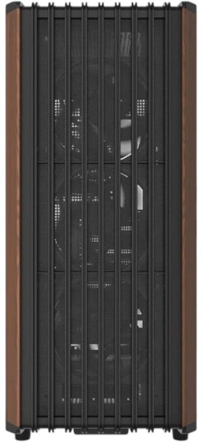 Корпус Gembird CCC-FC-WOOD скляна бічна панель Чорний - зображення 2