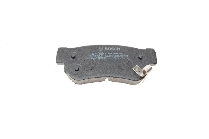 Комплект гальмівних колодок BOSCH 0986494417 Hyundai Sonata, Elantra, Santa Fe, Tucson; KIA Magentis, Sportage; SsangYong Korando 5830226A30, S583022HA00, 5830226A10 - изображение 6