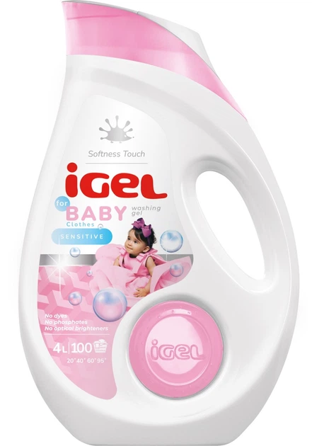 Гель для дитячого прання iGEL Baby Sensitive для чутливої шкіри 4 л.