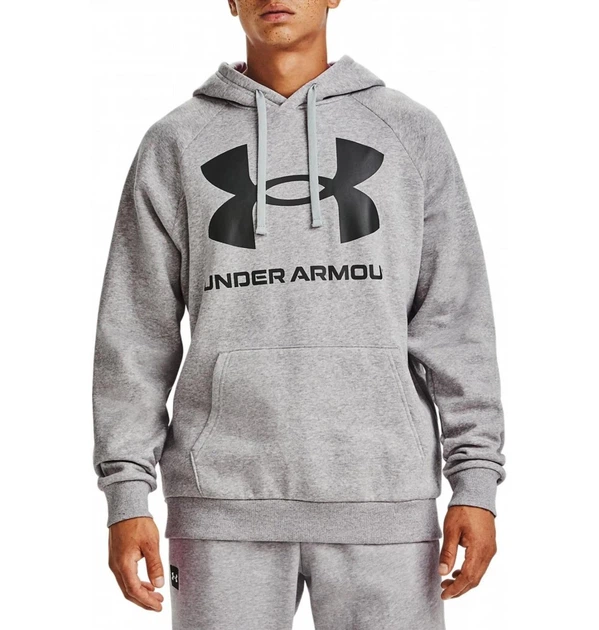 Кофта мужская Under Armour Rival Fleece Big Logo Hd Grey M Сірий 1357093-011 - изображение 2