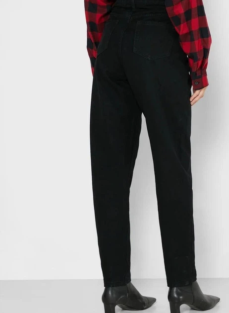 Джинси Missguided Riot High Rise Mom Чорний EU36/S G1807516 - изображение 4