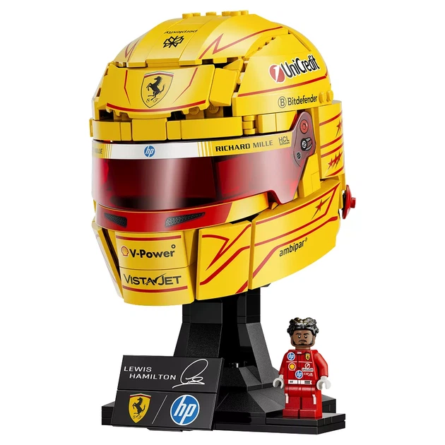 Конструктор LEGO Editions Шлем Льюиса Хэмилтона из команды Scuderia Ferrari HP (43022) - изображение 3