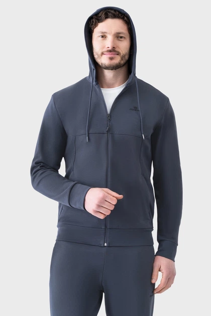 Кофта AVECS сіра з трикотажу Double Face 50585/17 2XL - Фото 6 Кофта AVECS сіра з трикотажу Double Face 50585/17 2XL - зображення 6