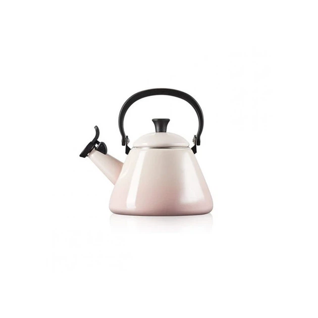 Конічний чайник зі свистком 1,6 л, рожевий Shell Pink Le Creuset - Фото 1 Конічний чайник зі свистком 1,6 л, рожевий Shell Pink Le Creuset - зображення 1