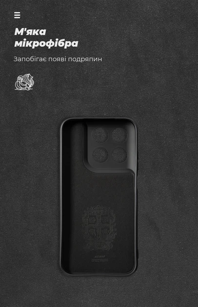 Чохол для смартфона ArmorStandart ICON для Motorola Moto G77 5G Camera cover Black (ARM91022) - зображення 4