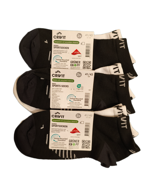 Cпортивні шкарпетки унісекс Sports Sock CRIVIT 41-42р 2 пари - зображення 2