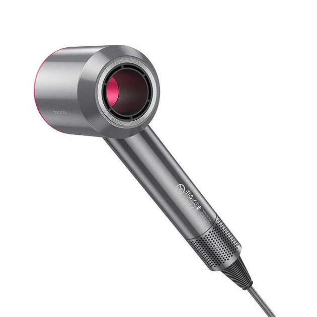 Фен для волос Hoco HP11 Plus High-speed negative ion hair dryer (1600W) Grey-rose - Фото 3 Фен для волос Hoco HP11 Plus High-speed negative ion hair dryer (1600W) Grey-rose - изображение 3