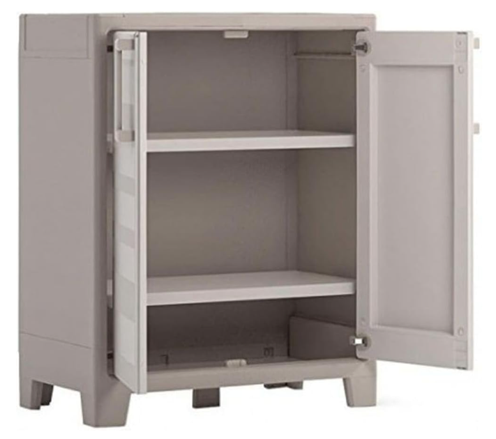 Шкаф багатофункціональний пластиковий Keter Kis Gulliver Cabinet Low 240862 бежевий - зображення 2