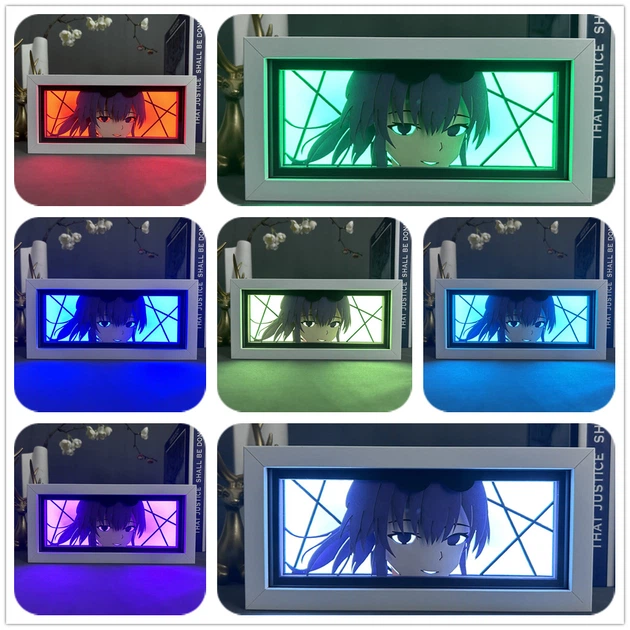Многослойный Ночник лампа аниме Кафка Kafka светильник Honkai Star Rail RGB - изображение 4