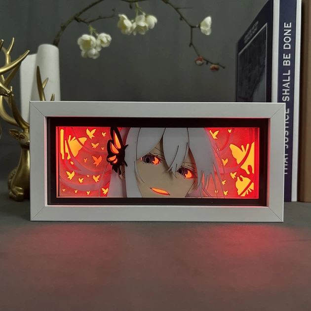 Многослойный Ночник лампа аниме светильник Ехидна Ре зеро Re:Zero RGB - изображение 3