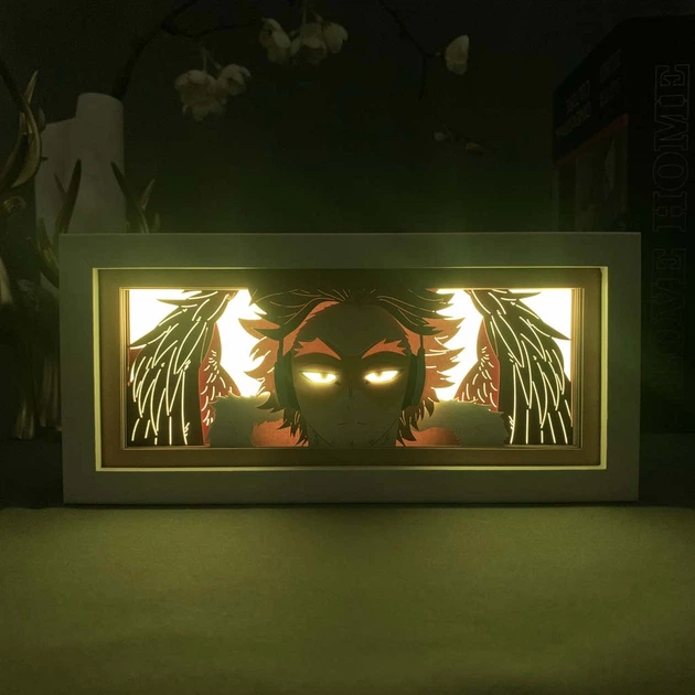 Багатошаровий Нічник лампа аніме Моя геройська академія my hero academia світильник Кейго Такамі RGB - зображення 7