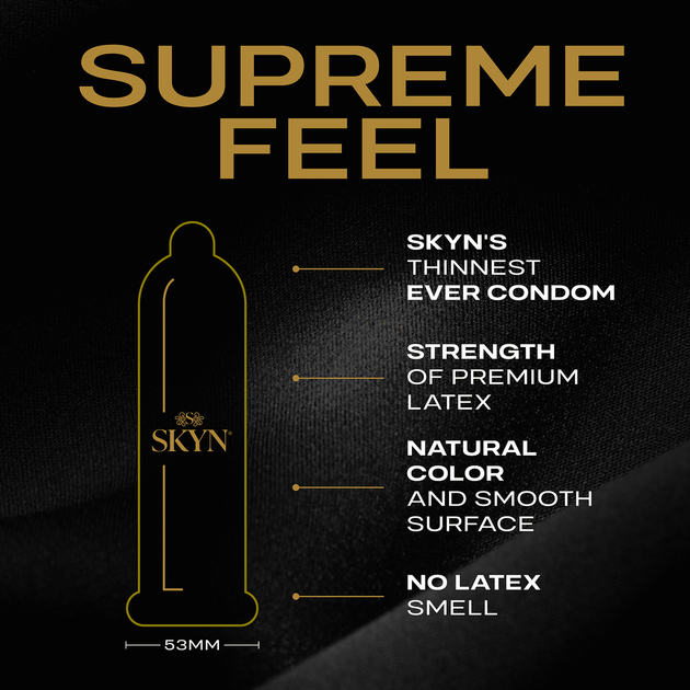 Презервативы SKYN Supreme Feel 1 шт - самые тонкие Презервативы из полиизопрена - изображение 3
