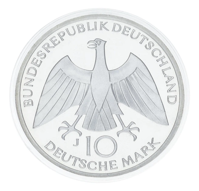 Монета Германия 10 марок 1972 Серебро Proof XX летние Олимпийские игры в г. Мюнхен - Узел (Ag 625, 15,5 грамм) - Фото 2 Монета Германия 10 марок 1972 Серебро Proof XX летние Олимпийские игры в г. Мюнхен - Узел (Ag 625, 15,5 грамм) - изображение 2