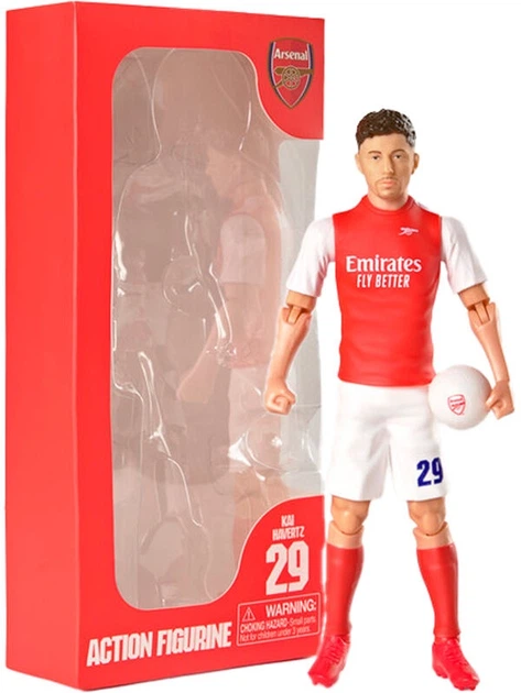 Фигурка Banbo Toys Sockers Arsenal Havertz 20 см (8436624380099) - Фото 1 Фигурка Banbo Toys Sockers Arsenal Havertz 20 см (8436624380099) - изображение 1