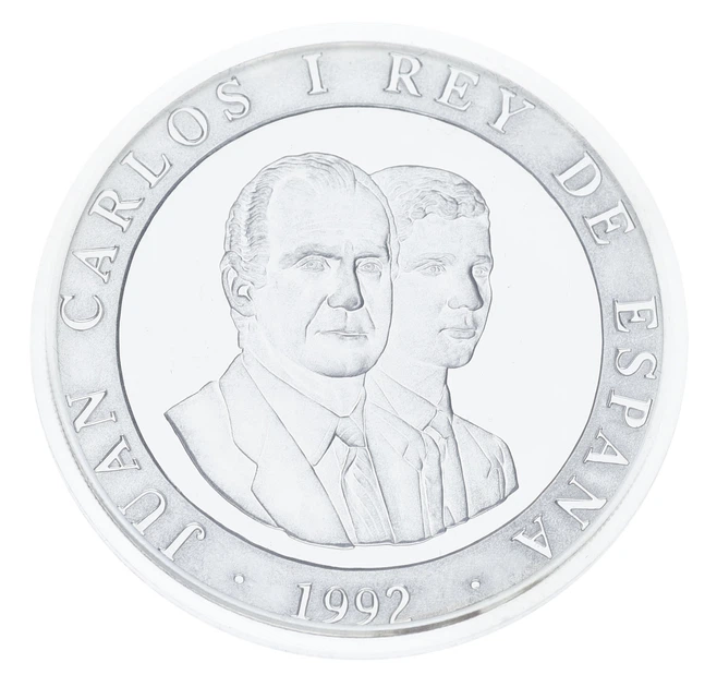 Монета Испания 2000 песет 1992 Серебро Proof XXV летние Олимпийские игры в Барселоне в 1992 году - Гонки колесниц - изображение 2