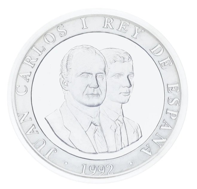 Монета Испания 2000 песет 1992 Серебро Proof XXV летние Олимпийские игры в Барселоне 1992 - Баскетбол на колясках - Фото 2 Монета Испания 2000 песет 1992 Серебро Proof XXV летние Олимпийские игры в Барселоне 1992 - Баскетбол на колясках - изображение 2