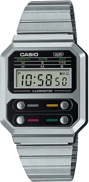 Часы Casio A100WE-1AEF., Серебристый - Фото 1 Часы Casio A100WE-1AEF., Серебристый - изображение 1