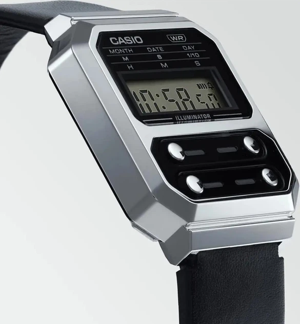 Годинник Casio A100WEL-1AEF., Silver. Матеріал Полімер - зображення 2