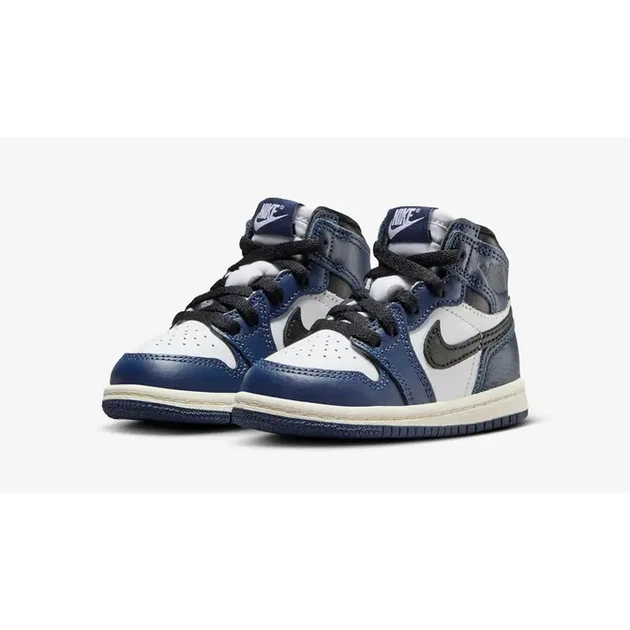 Дитячі кросівки Air Jordan 1 High Toddler Midnight Navy FD1413 401 сині 23.5 - Фото 2 Дитячі кросівки Air Jordan 1 High Toddler Midnight Navy FD1413 401 сині 23.5 - зображення 2