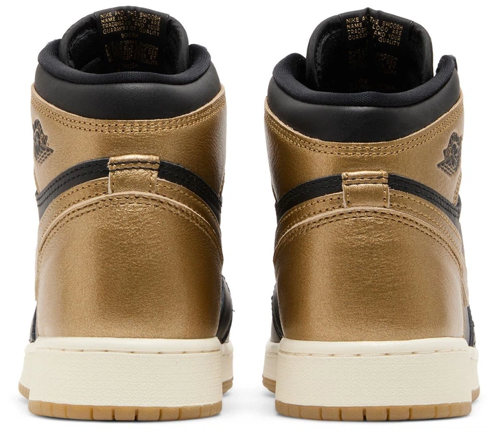 Женские кроссовки Air Jordan 1 Retro High OG GS 'Black Gold' FD1437 071 золотой 38.5 - Фото 3 Женские кроссовки Air Jordan 1 Retro High OG GS 'Black Gold' FD1437 071 золотой 38.5 - изображение 3
