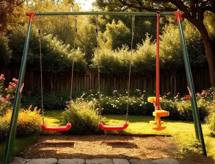 Дитячий комплекс Garden Line KRE1067, 3‑в‑1, металевий каркас, 290 × 180 × 200 см, зелений - Фото 9 Дитячий комплекс Garden Line KRE1067, 3‑в‑1, металевий каркас, 290 × 180 × 200 см, зелений - зображення 9