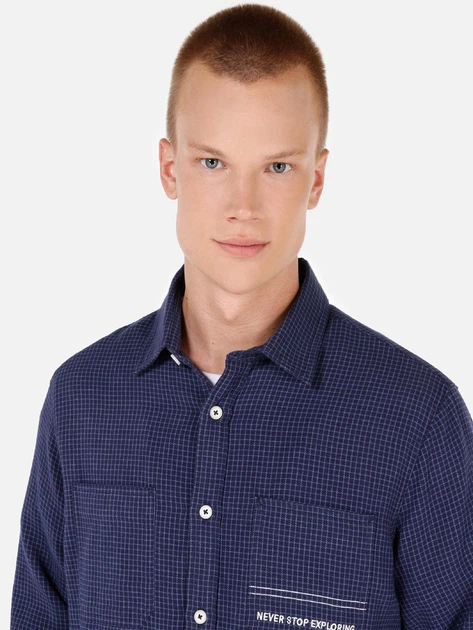 Рубашка хлопковая мужская Colin's CL1071027DNV S Dark Navy (8684112315461) - изображение 2