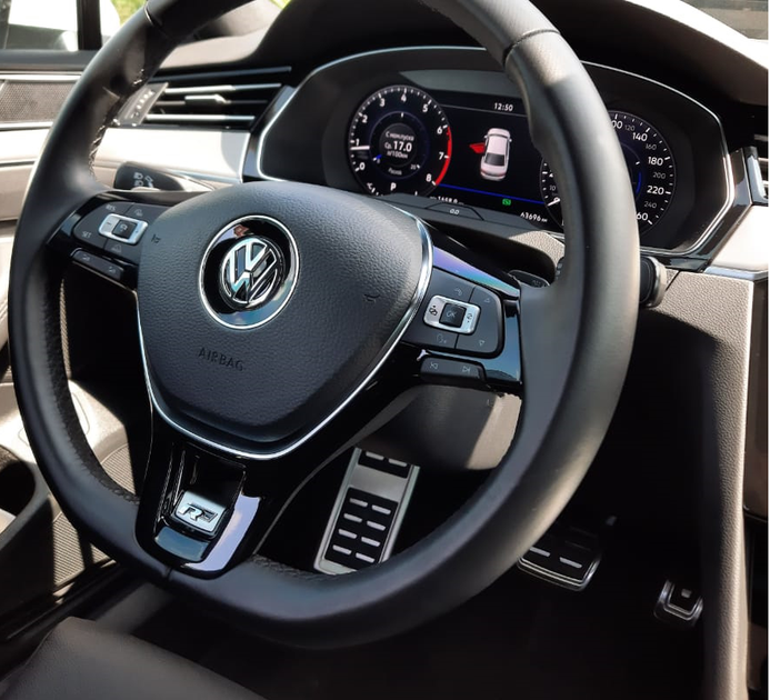 Накладка вставка на кермо VW Volkswagen Golf Passat Rline р лайн (фольцваген) лайн - зображення 6