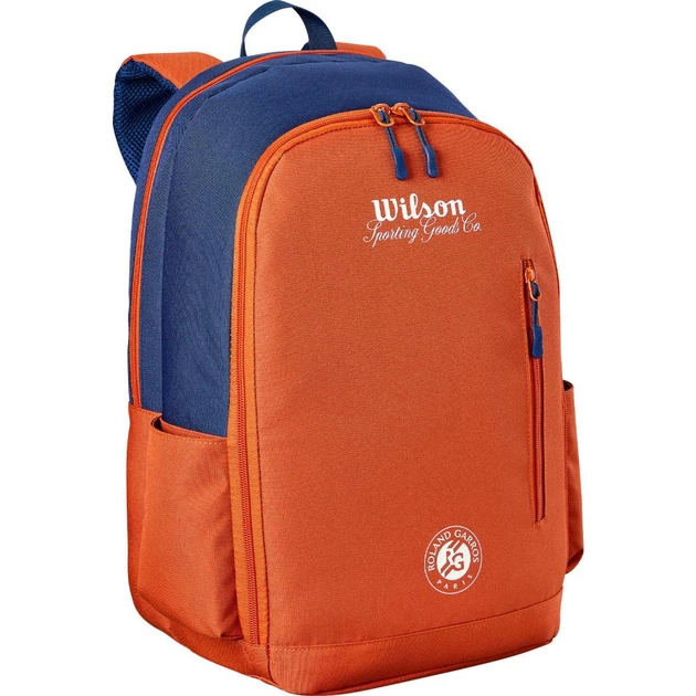 Рюкзак Wilson ROLAND GARROS 2026 TEAM BACKPACK 20л Теракотовий 49 × 28,6 × 16,5 см (WR8053501001) - изображение 2