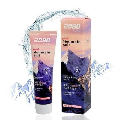Зміцнююча зубна паста з рожевою гімалайською сіллю Dental Clinic 2080 Pink Mountain Salt Toothpaste 120 ml - зображення 2